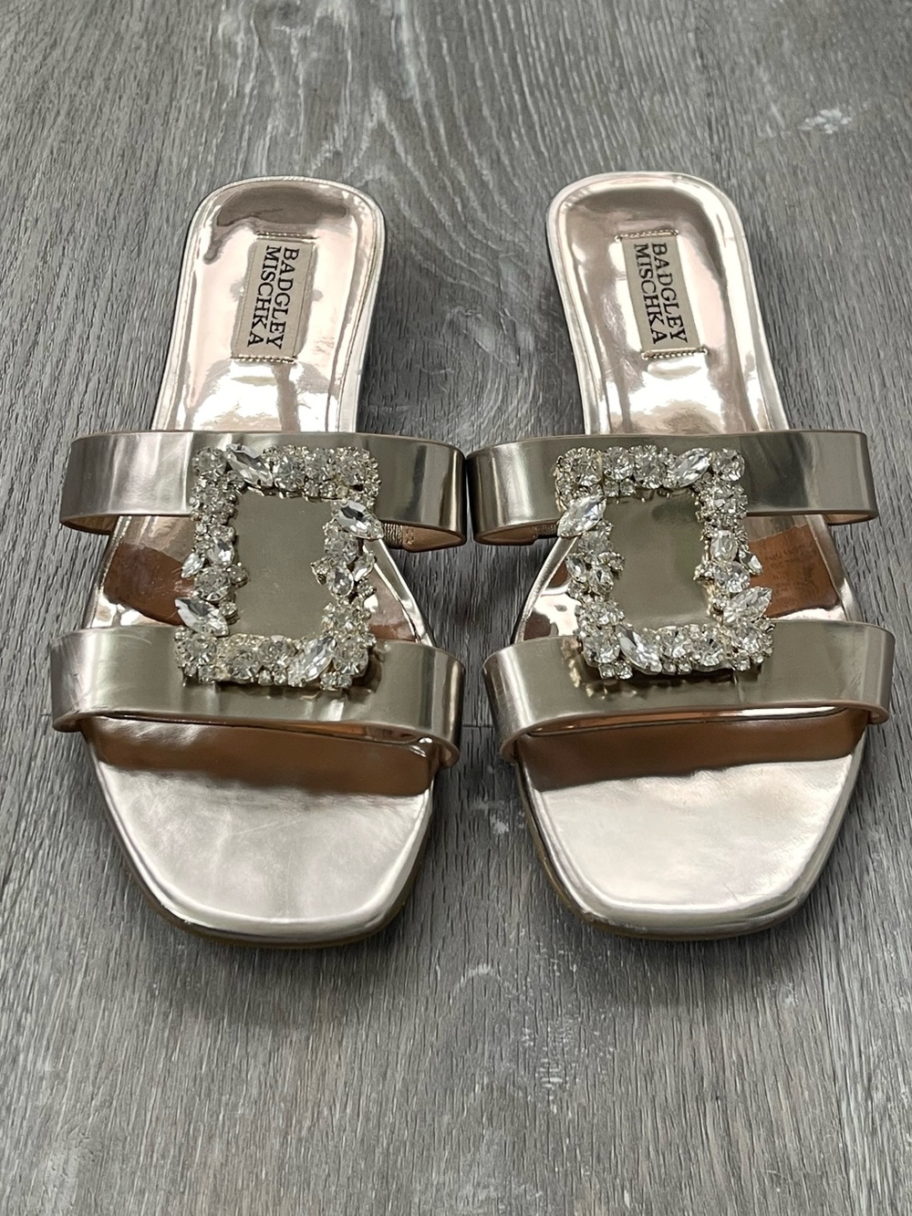 Badgley Mischka Josette Slide Sandals Size 8